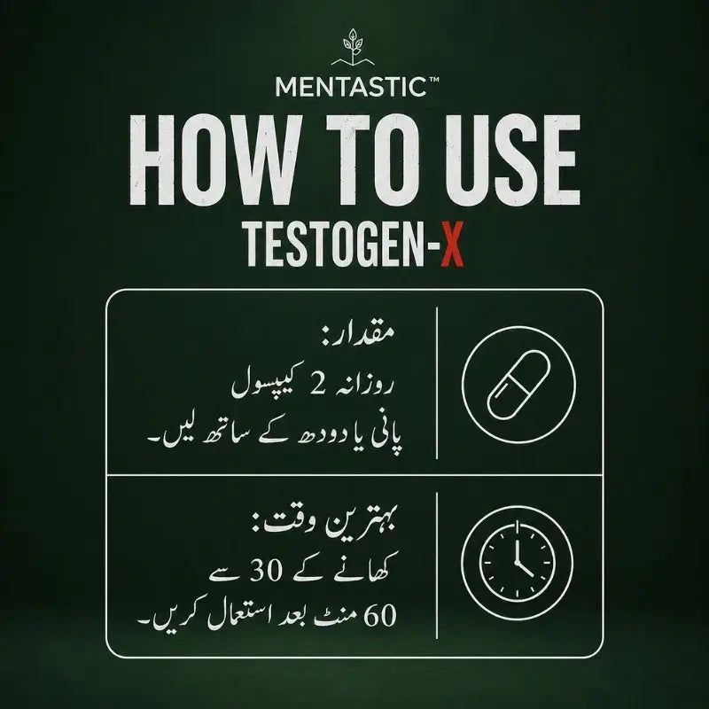 Testogen-x | Testosterone & Energy Booster | 60-Capsules