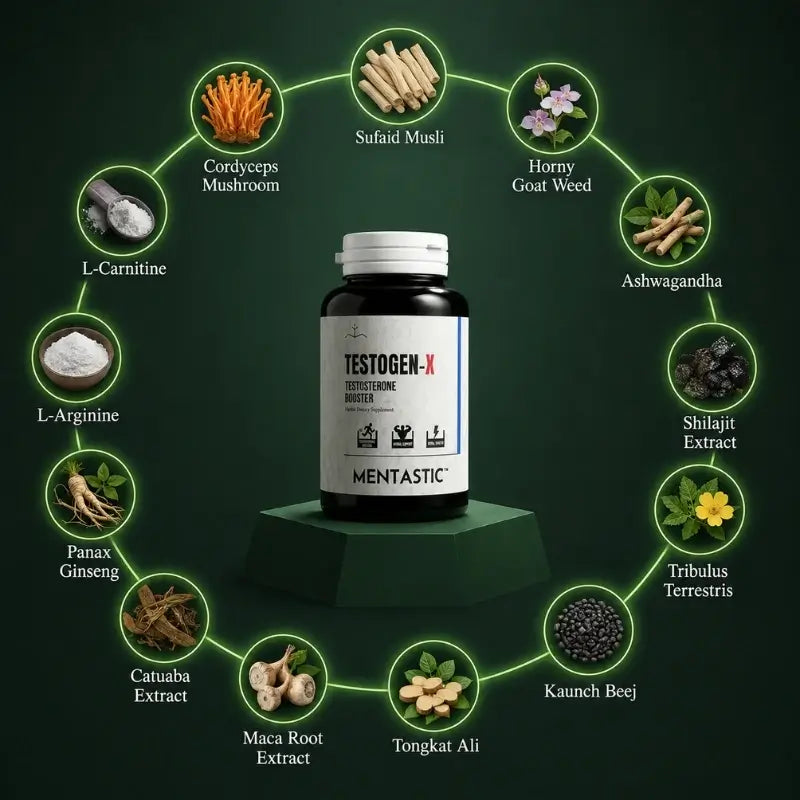 Testogen-x | Testosterone & Energy Booster | 60-Capsules